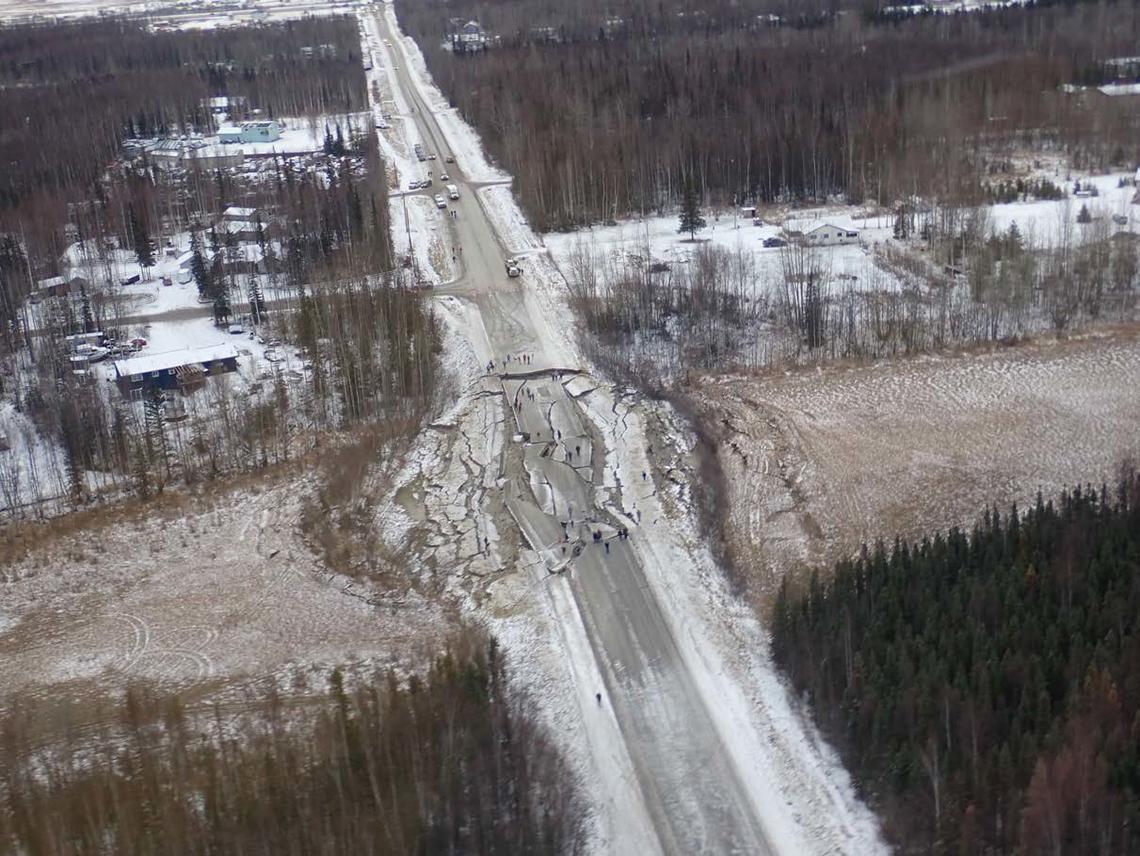 2018 Alaska earthquake damage