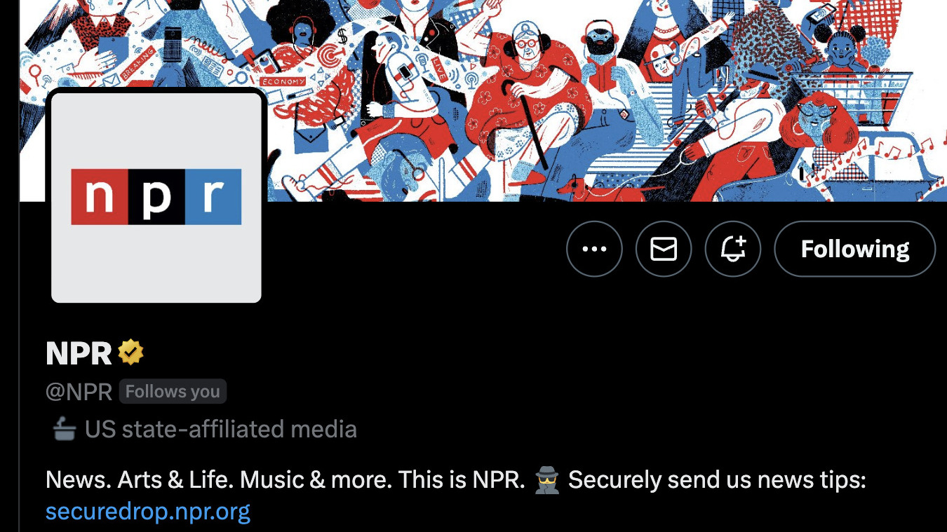 NPR's Twitter page