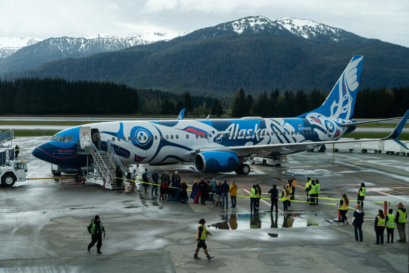 an Alaska Airlines jet