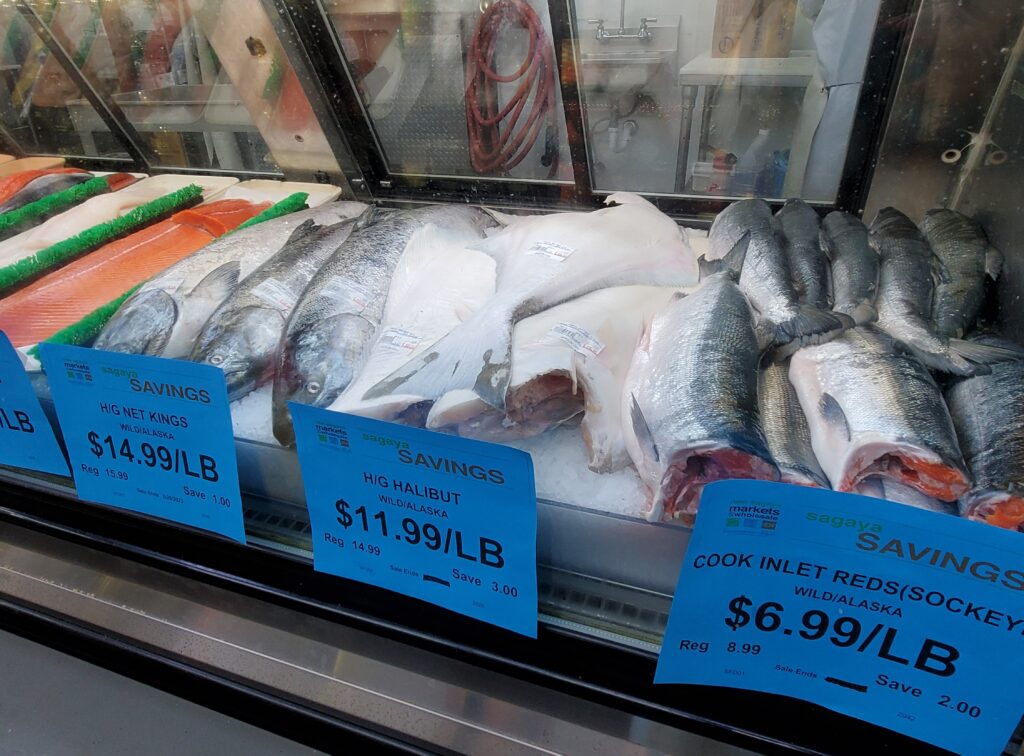 seafood on sale