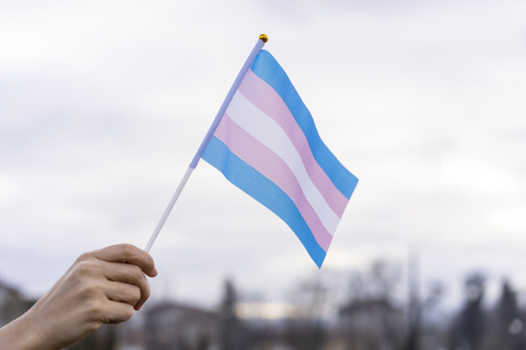 a transgender flag