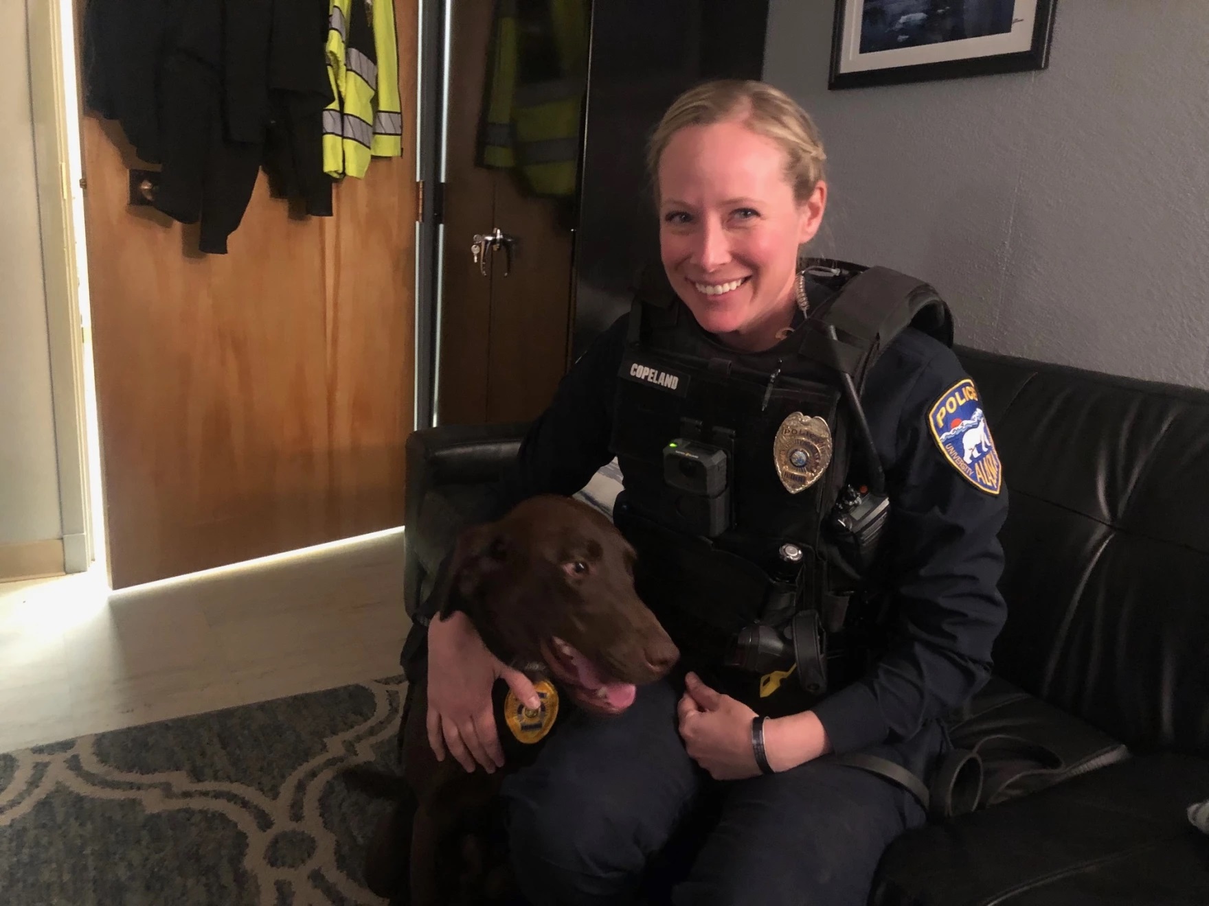 a police officer and K-9