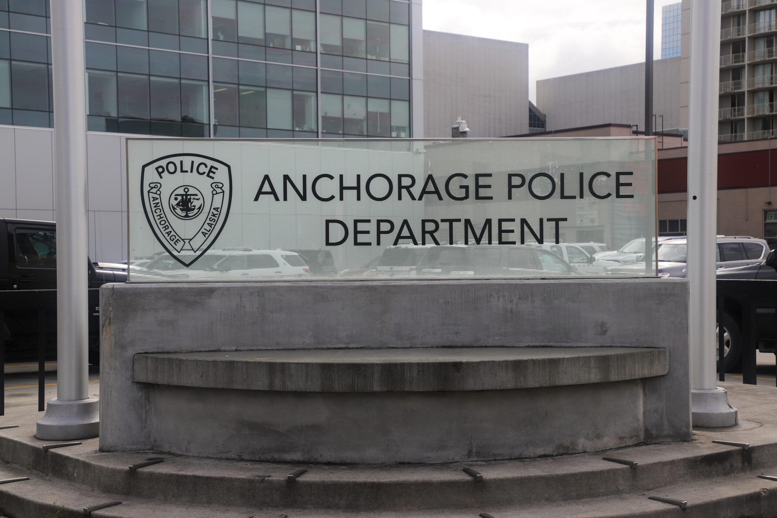 A sign that reads "Anchorage Police Department"
