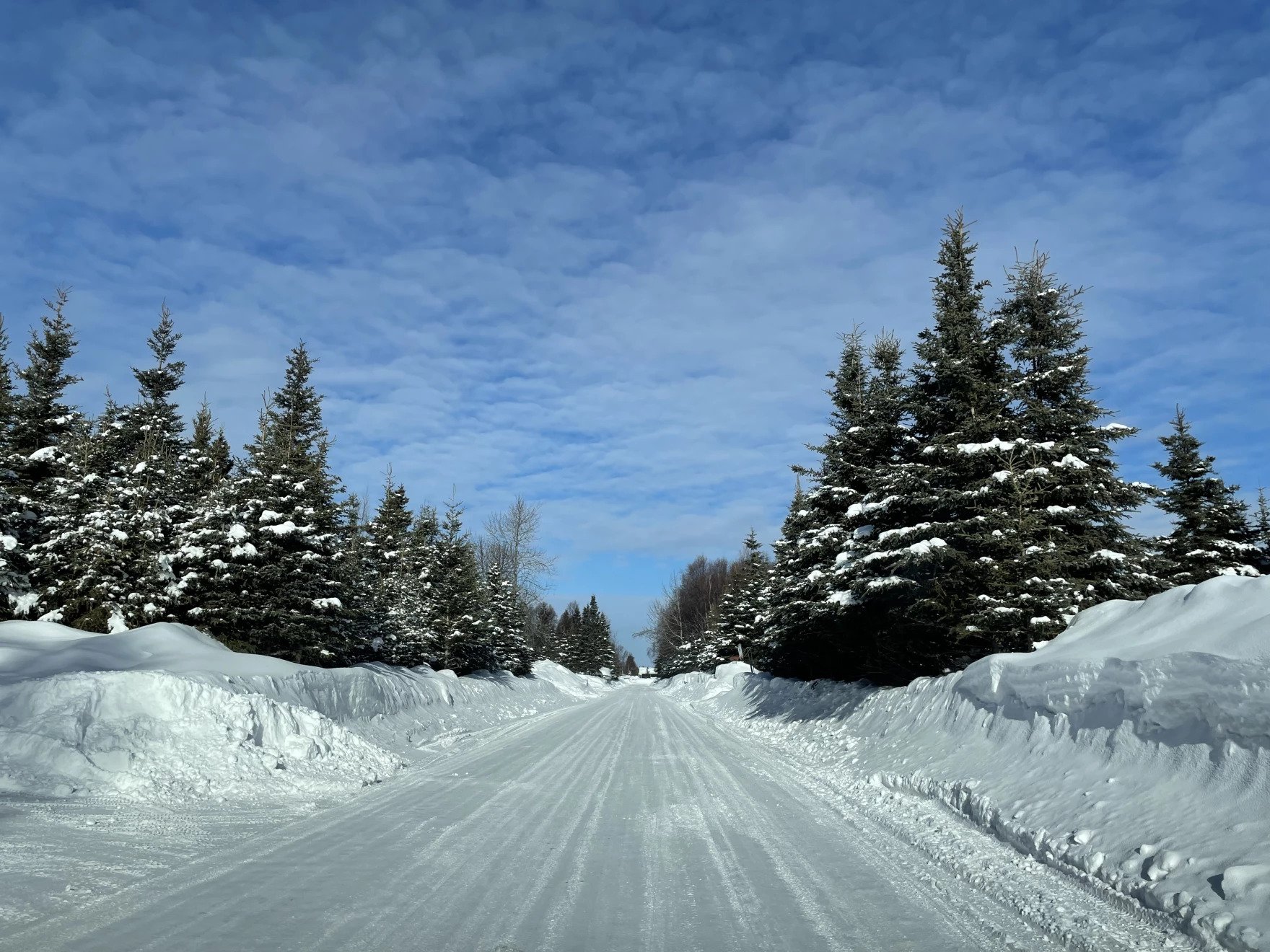 a snowy road