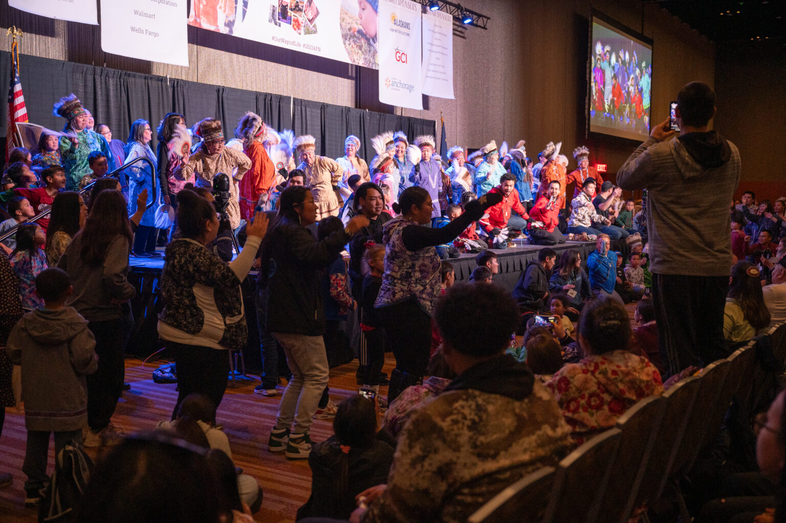 Alaska Native dance groups perform for packed crowd at Quyana Night