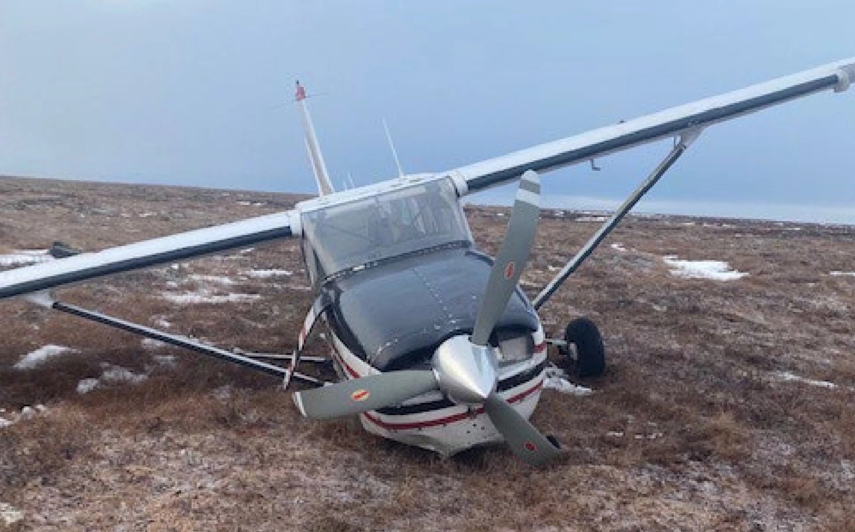 a plane crashed on the tundra