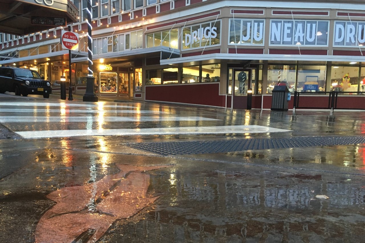 a rainy street