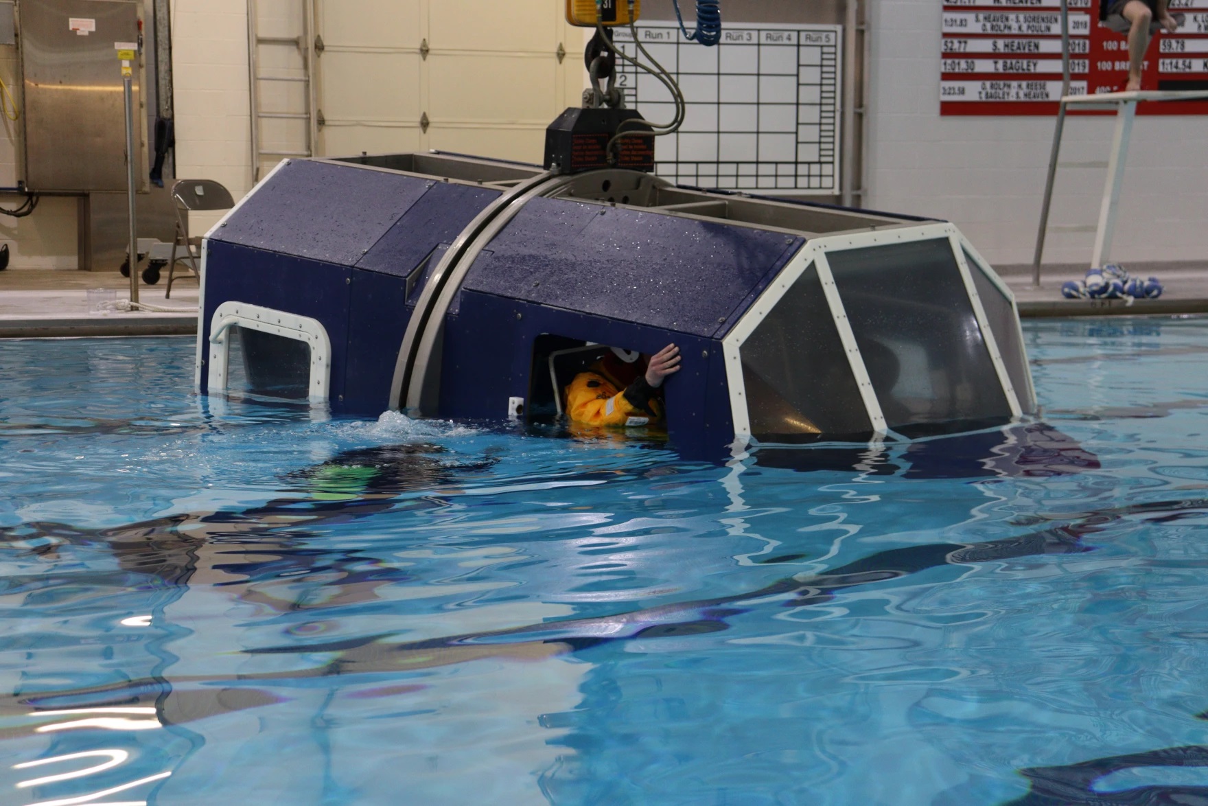 a cold-water crash simulator