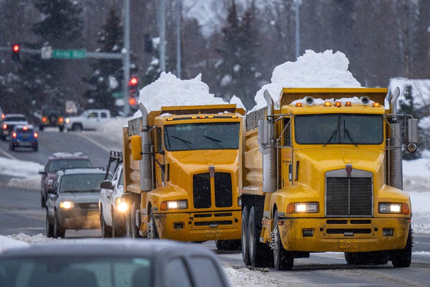 snow dump trucks