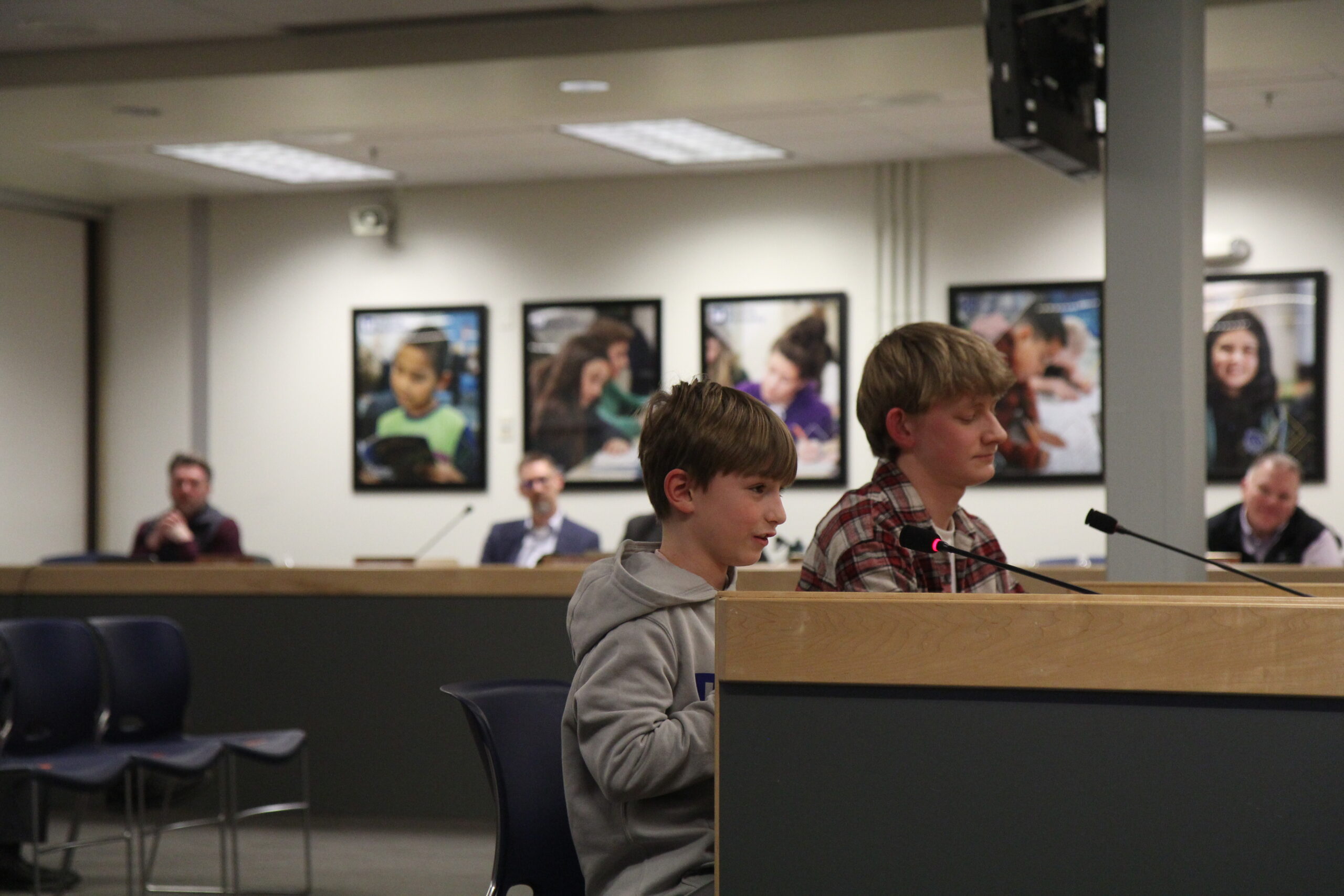 Anchorage School District students speak to the school board