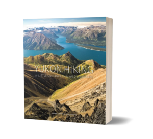 Book cover featuring mountains and bodies of water. 