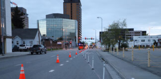 a protected bike lane