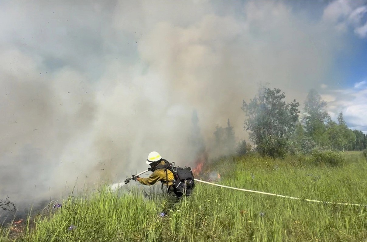 Alaska firefighters tackle a wave of Interior wildfires