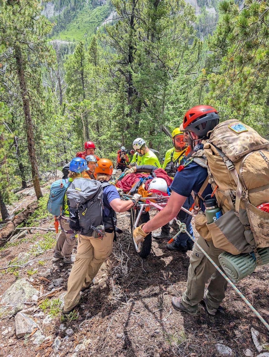 a group of group pinch a stretcher