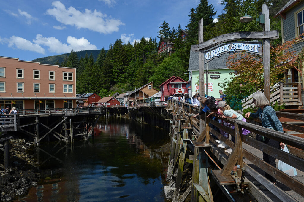 businesses line water