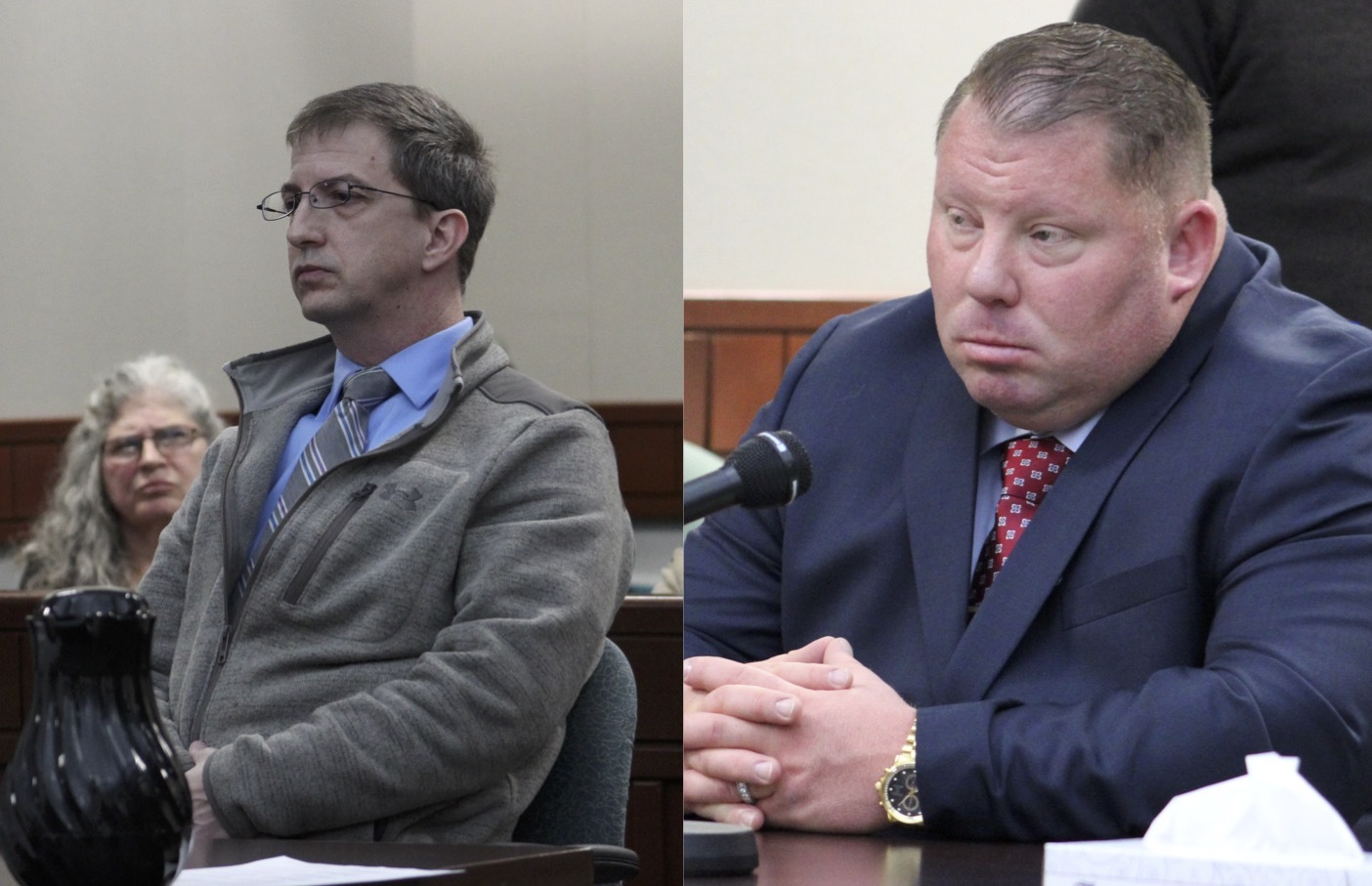 two men successful jackets and ties