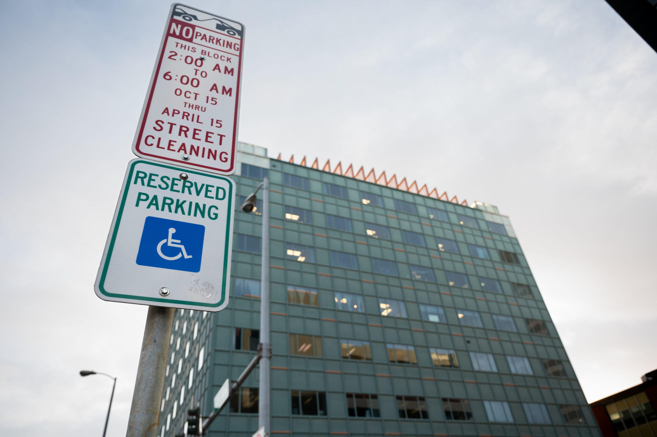 A reserved sign for disabled Anchorage residents.