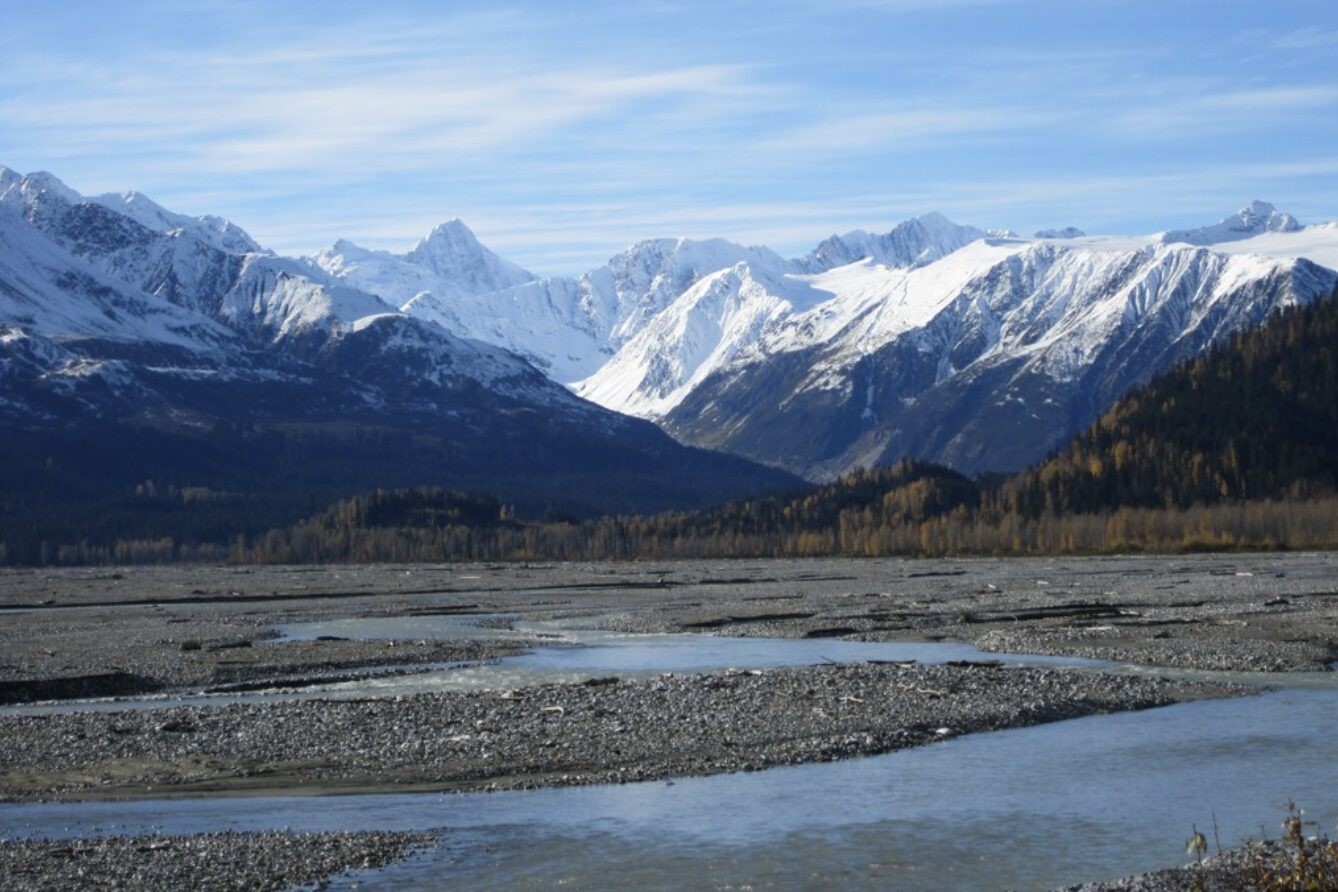 mountains and water